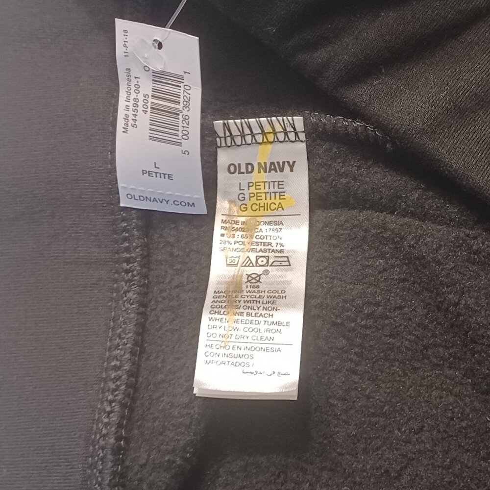 NEW Old Navy High Waisted Fleece Lined Black Stirrup Leggings - Picture 9 of 12